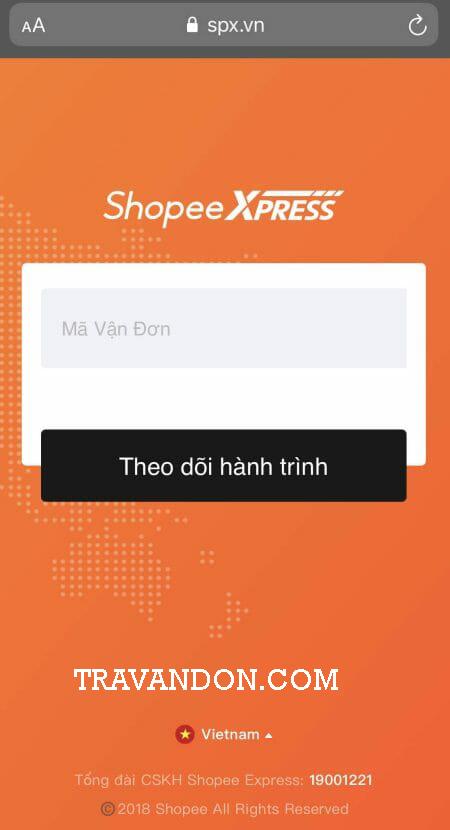 Tra đơn hàng Shopee Express