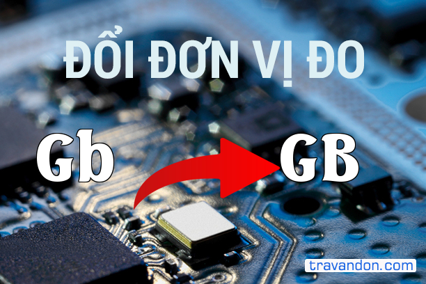 Quy đổi từ Gigabit sang Gigabyte (Gb → GB)